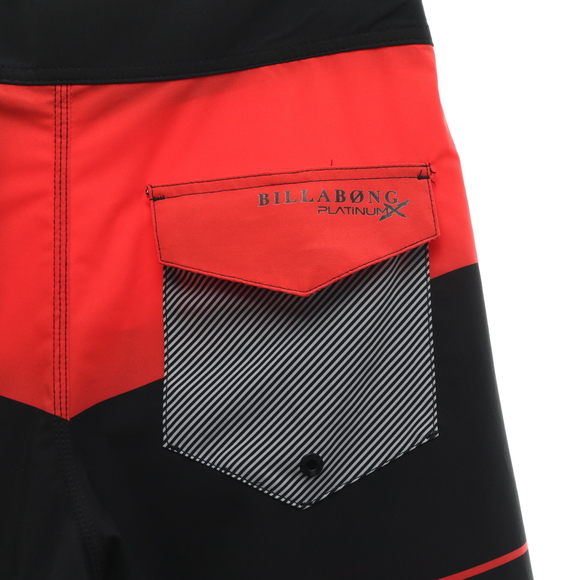Billabong PRO 19" TAJ Burrow Board Shorts Men 30 Black/Red - Picture 4 of 13